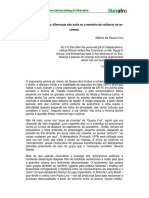 ARTIGO Quase Dois Irmãos: Diferenças Não Sutis Ou A Memória Da Violência Vai Ao Cinema.