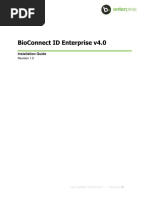 BioConnect ID Enterprise v4.0 Installation Guide