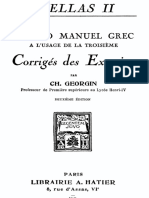 Hellas II. Second Manuel Grec. Corrigés Des Exercices.