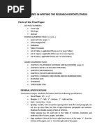 Format in Making The Manuscript For Res 10