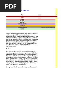 Personal Timeline