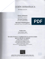 JOHNSON Gerry y SCHOLES Kevan Dirección Estratégica Capitulo 1