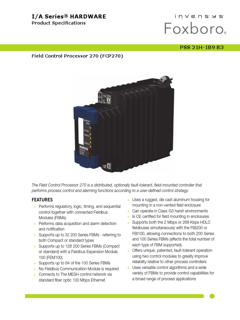 I/A Series Hardware: ® Product Specifications | PDF