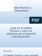 Debido proceso y convivencia escolar