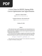 Ee227c Notes 2 PDF