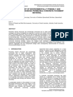 Development of Environmentally Friendly and Structural Enhanced Permeable Concrete Pavement Material