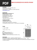 Sistema de Adsorção de Carvão Ativado