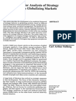 A Framework For Analysis of Strategy Development in Globalizing Markets PDF