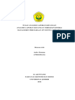 Tugas Anal Isis Lapo Ran Ke Uangan Analisis L Aporan Keuangan T Erhadap Kine Rja Manageme N Perusah Aan (PT Se Ntul Cit Y .TBK)