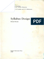 Nunan 1988 Syllabus Design
