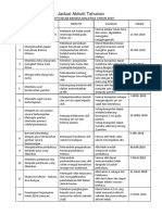 Jadual Aktiviti Tahunan