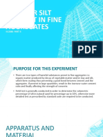 Test For Silt Content in Fine Aggregates: IS:2386-PART 3