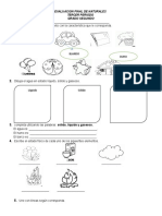 Evaluacion Ciencias Tercer Periodo 2018