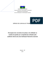 Percepção Do Conceito de Justiça e Utilidade No Modelo de Gescom Utilizado Pela Auditoria Interna de Uma Instituição Financeira Nacional