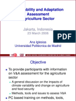 Agricultural Vulnerability and Adaptation Assessment Tools