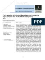 The Evaluation of Industrial Based Learning Program To Improve Vocational Student Skills Competency