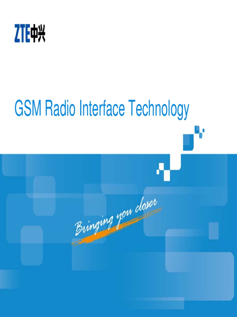 GSM Radio Interface Basics | PDF | Modulation | Physical Layer Protocols