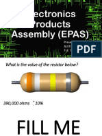 Electronics Products Assembly (EPAS) : Presented By: Alex D. Bedaña TLE Teacher