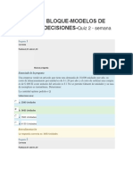 Segundo Bloque Modelos de Toma de Decisiones Quiz 2 Semana 7