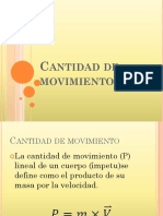 Cantidad de Movimiento