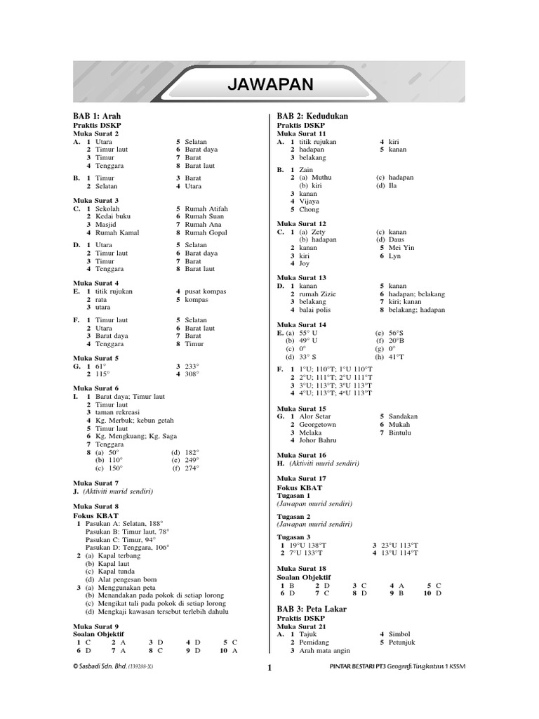 Jawapan Pintar Form 1 Pdf