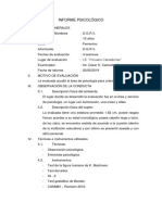 Informe Psicológico Romero Villanueva