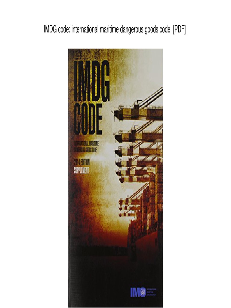 IMDG Code Supplement Download Guide | PDF | Dangerous Goods | Transport
