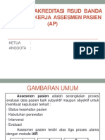 Persiapan Akreditasi Rsud Banda Kelompok Kerja Assesmen Pasien (AP)