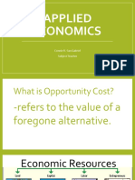 Applied Economics Guide to Opportunity Cost