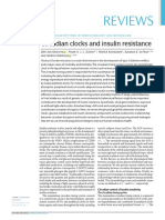 Circadian clocks and insulin resistance