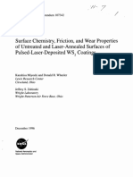 Surface Chemistry, Friction, and Wear Properties of Untreated and Laser-Annealed Surfaces of Pulsed-Laser-Deposited WS 2 Coatings