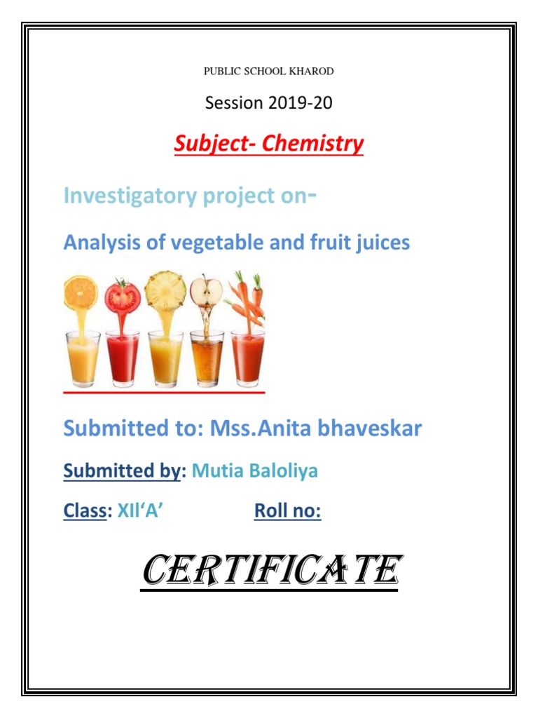 Analysis of Fruit and Vegetable Juices | PDF | Carrot | Carbohydrates