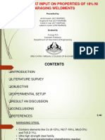 Effect of Heat Input On Properties of 18% Ni Maraging Weldments