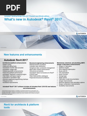 Autodesk Revit 2017 Whats New Pdf Autodesk Revit Autodesk