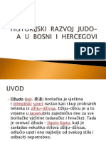 Historijski Razvoj Judo-A U Bosni I Hercegovi