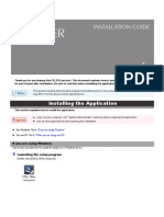 Installation Guide: Installing The Application