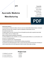 Project Report On Ayurvedic Medicine Manufacturing: Prepared by