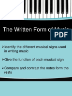 The Written Form of Music