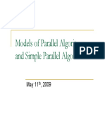 Models of Parallel Algoritms and Simple Parallel Algorithms