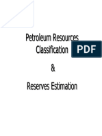Petroleum Resources Classification & Reserves Estimation