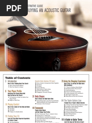 Acoustic Guitar Buying Guide
