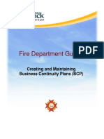 Fire Department Guide: Creating and Maintaining Business Continuity Plans (BCP)