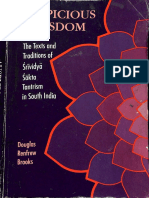 Auspicious Wisdom The Texts and Traditions of Sri Vidya Shakta Tantricism - Doughlas Renfrew Brooks PDF