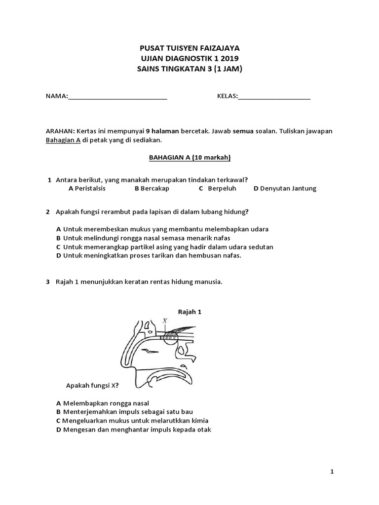 Form 3 Ujian Diagnostik Pdf