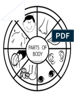 Parts of Body Wheel Worksheet