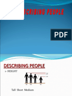 Describing People (Features)