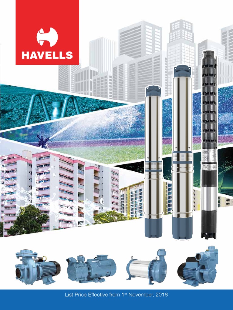 Havells Price List PDF Laboratory Equipment Gases