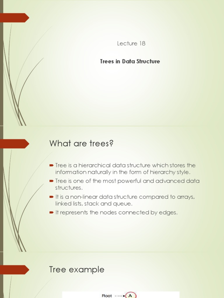 Trees in Data Structure | PDF | Areas Of Computer Science | Computer ...