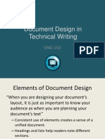 Document Design in Technical Writing