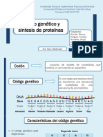 Código Genético y Síntesis de Proteínas